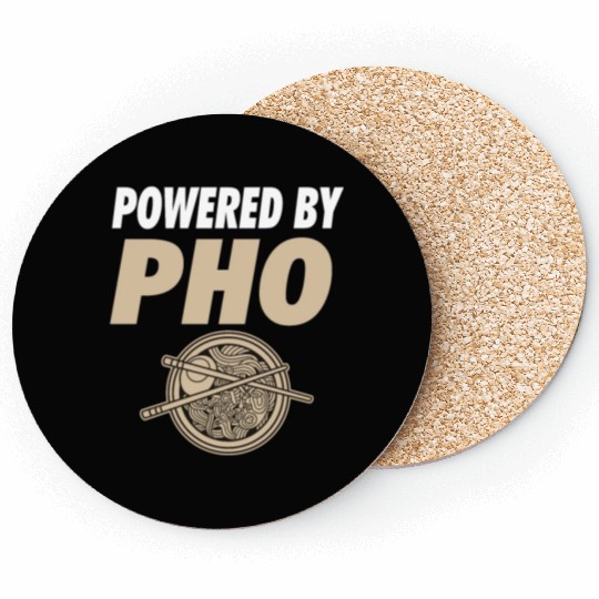 Powered By Pho Soup Vietnamese Noodle Food Coasters