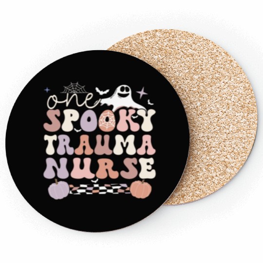 Trauma Nurse Halloween Emergency Trauma Nursing Coasters