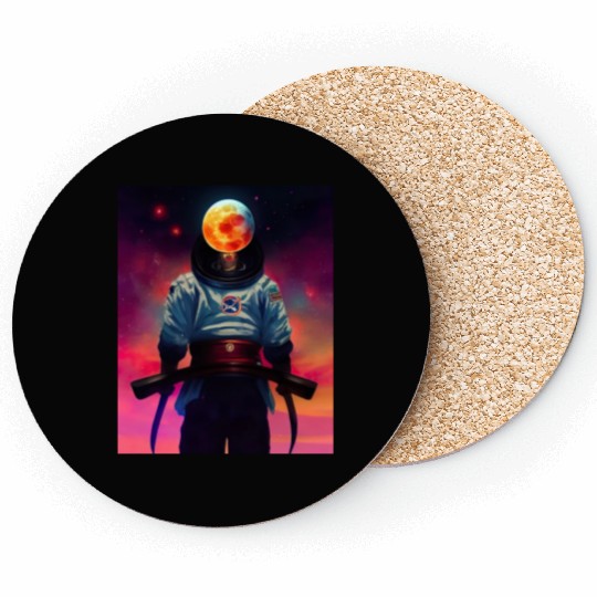Astronaut Samurai Coasters