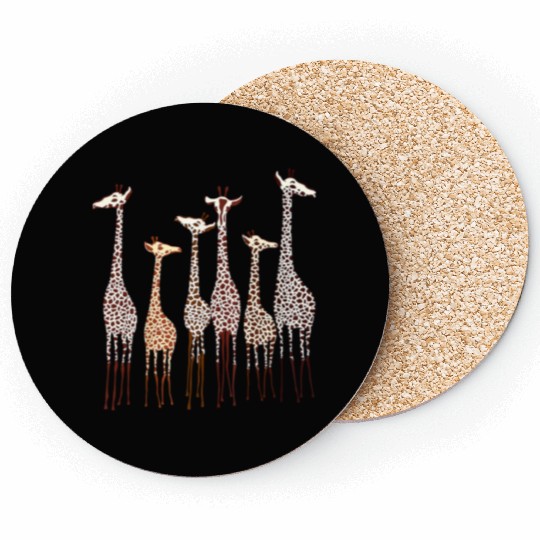 Cute Giraffe Animal Lovers Funny Nature Lover Coasters