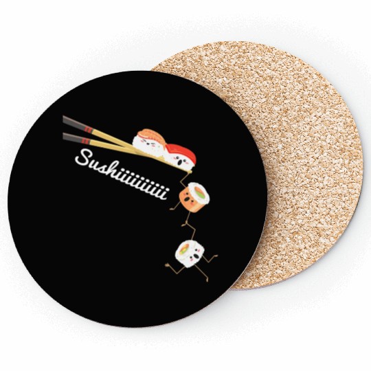 Sushi Lover Japan Lover Cuisine Chef Foodie Coasters