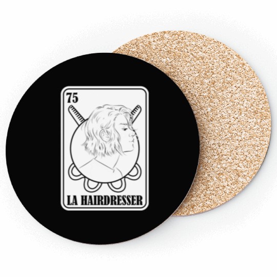 Hairdresser Hairstylist Card Coasters