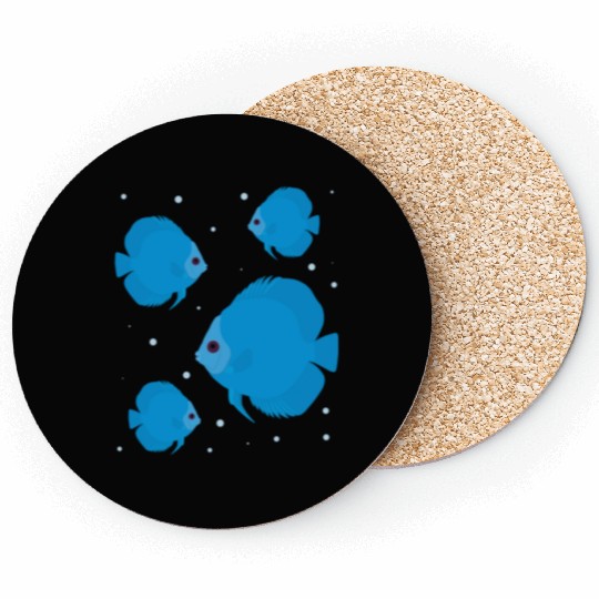 Blue Fishes Aquarium Fish Lover Fishkeeping Coasters