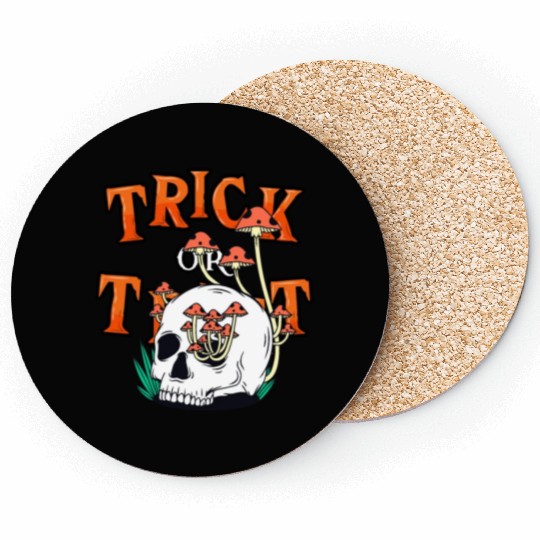 Trick or Treat People With Kindness Skeleton Hallo Coasters