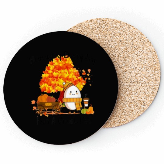Humpty Dumpty Had A Great Fall Thanksgiving Autumn Coasters