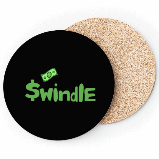 Swindle - Dark Green Color Merchandise Coasters