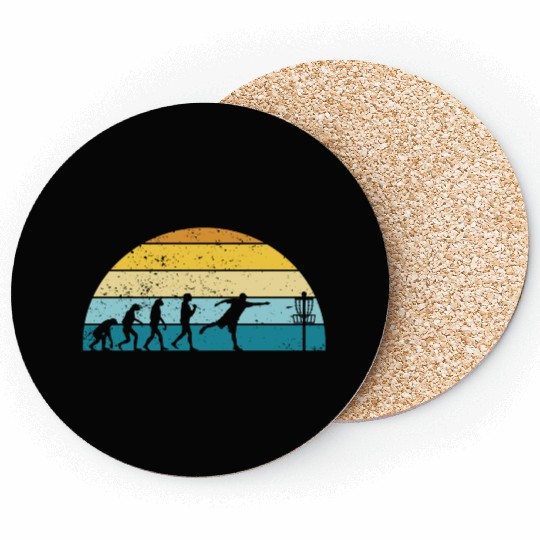 Disc Golf Disc Golfing Player Ultimate Frisbee Coasters