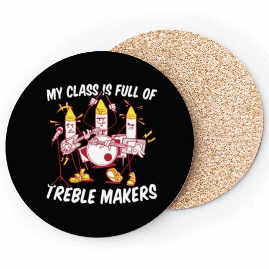 Music Teacher Band Coasters