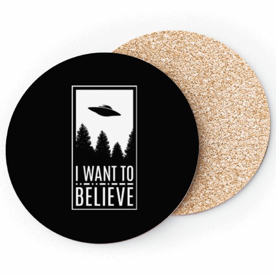 Alien UFO I Want To Believe Coasters