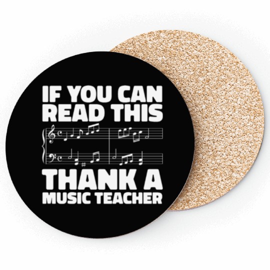Music Teacher Notes Coasters