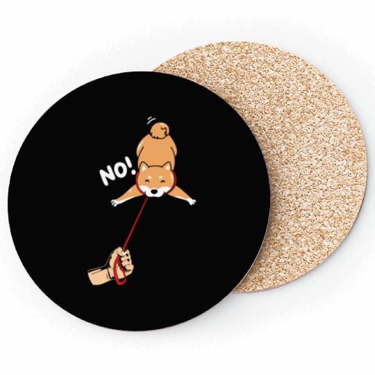 Shiba Inu Japanese Dog Lover Puppy Paw Love Coasters