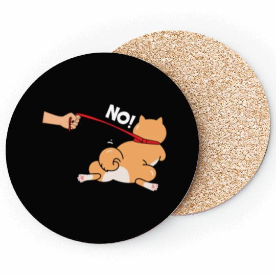 Shiba Inu Japanese Dog Lover Puppy Paw Love Coasters