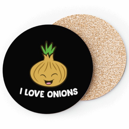 Onion - I love onions Coasters