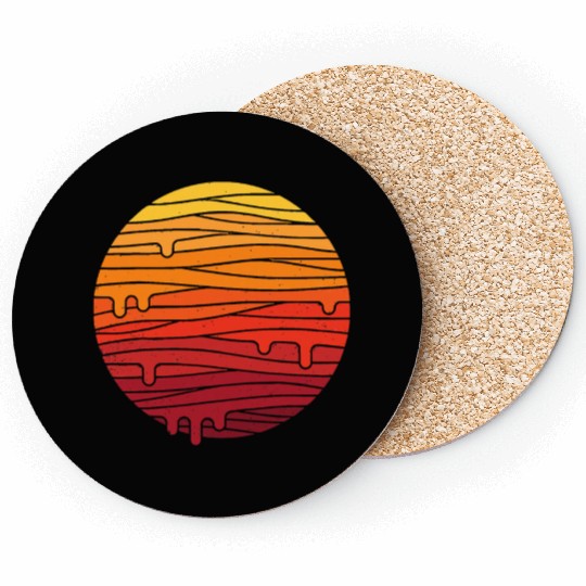 The Mountain Sun and Moon Coasters