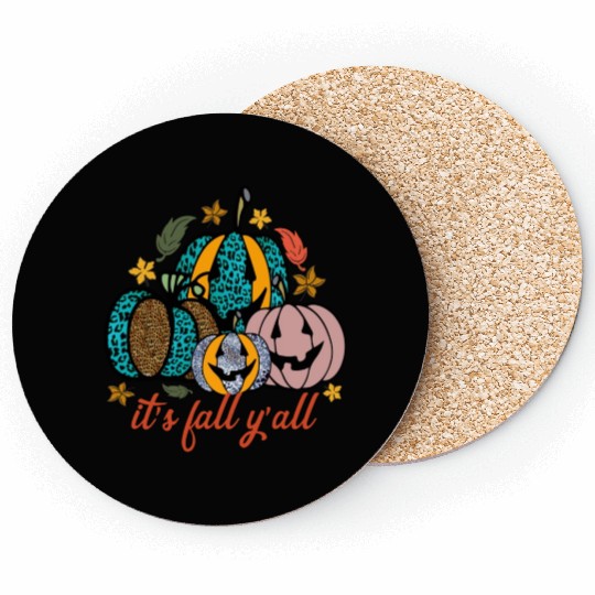 It s Fall Y all Sublimation 01 Coasters