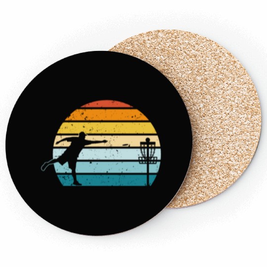 Disc Golf Disc Golfing Player Ultimate Frisbee Coasters
