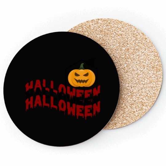 Halloween Pumpkin Coasters