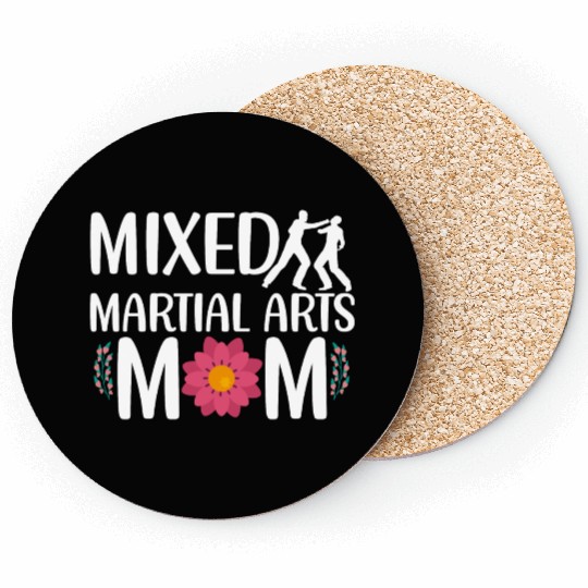Womens Mixed Martial Art MMA Mom Karate Jiu-Jitsu Coasters