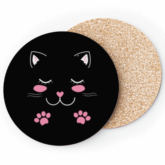 Adorable cat face Coasters