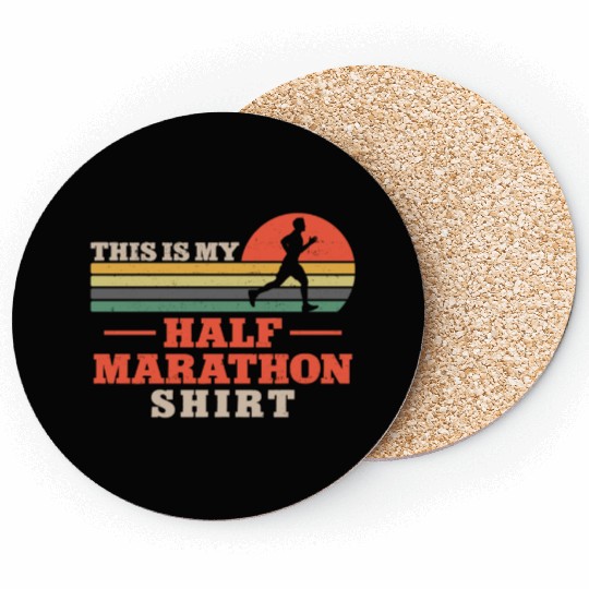 Running Runner Half Marathon Coasters