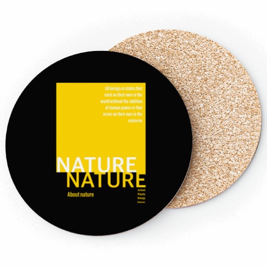 About nature-yellow Coasters