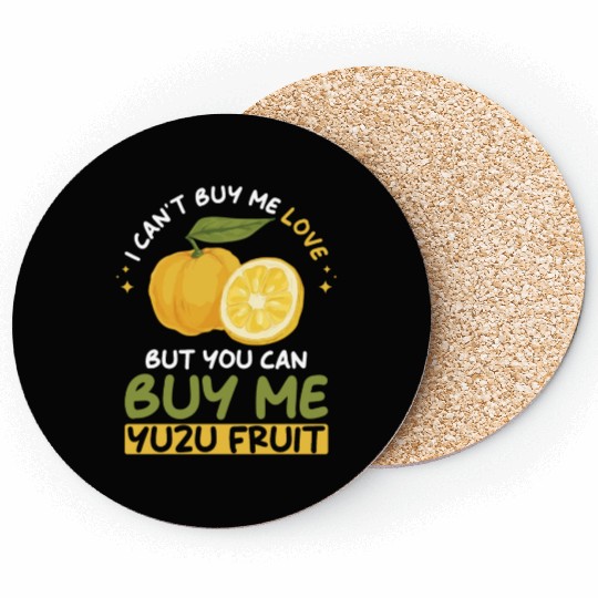Yuzu Fruit Saying Coasters