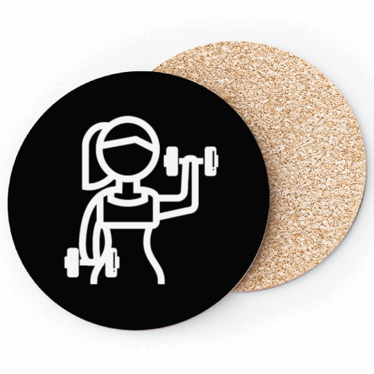 Gym Girl power Coasters