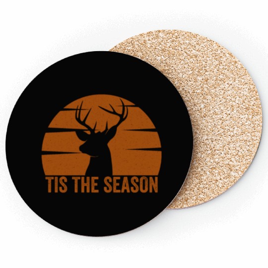 Tis The Season Dear Hunting Coasters