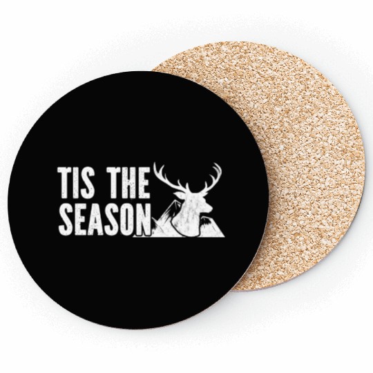Tis The Season Dear Hunting Coasters