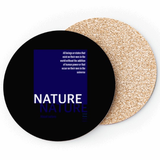 About nature-navy Coasters
