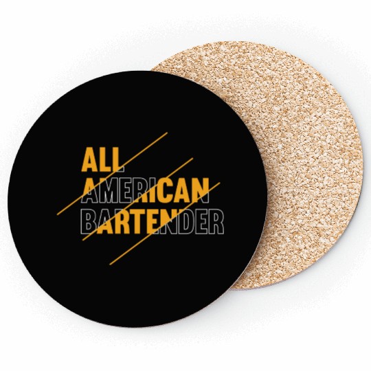 All American Bartender Coasters