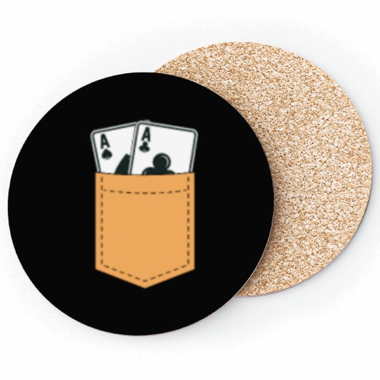 Poker Pocket Coasters