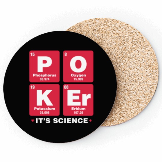 Poker It's Science Coasters