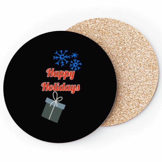 Happy Holidays Coasters