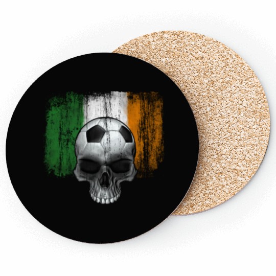 irish soccer skull Coasters