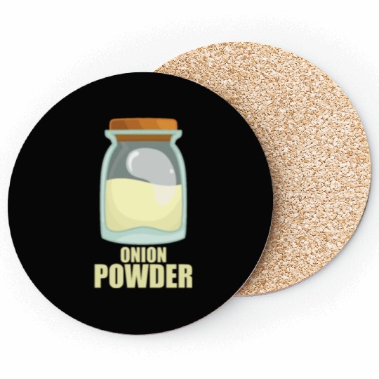 Onion Powder Spice Flavor Food Cooking Coasters