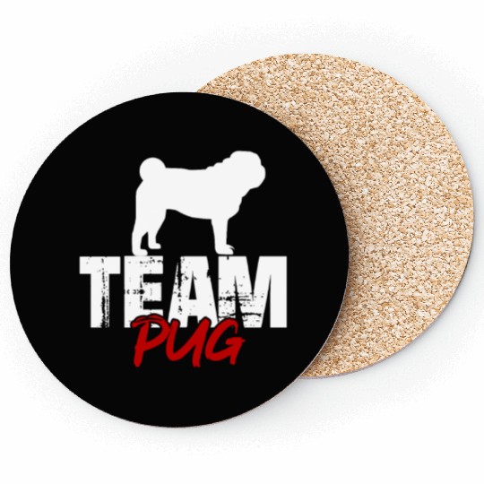 Team Pug Coasters