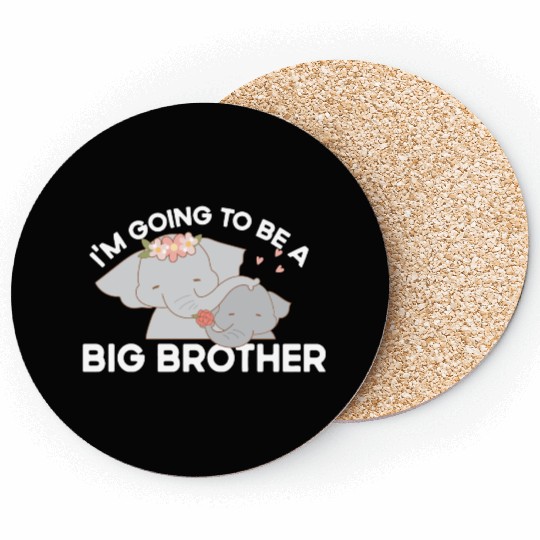 Im Going To Be A Big Brother Elephant Gender Revea Coasters