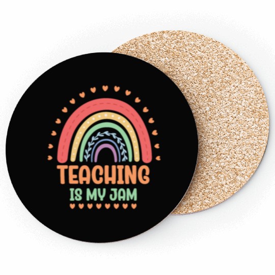 Teaching Is My Jam School Teacher Appreciation Coasters