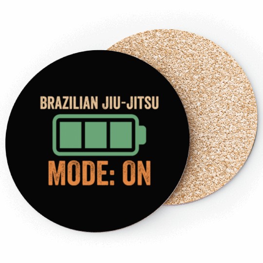Brazilian Jiu-jitsu Mode On, Battery Design Coasters