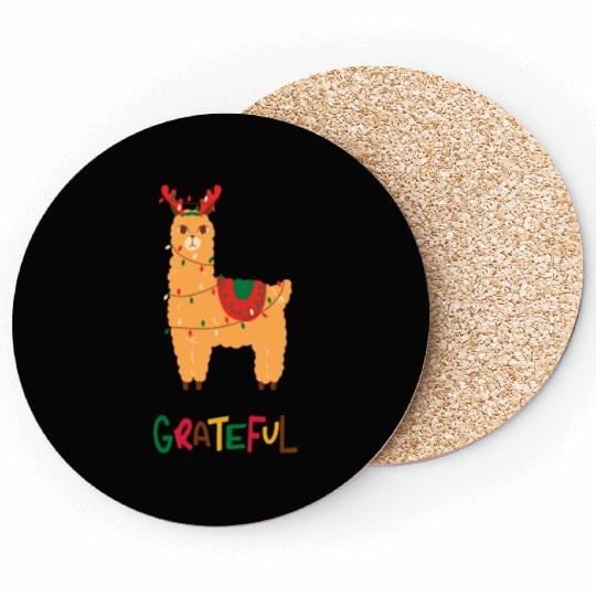 Fa La La La LLama - Grateful ! Coasters