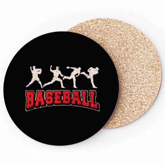 Baseball Pitcher Baseball Pitching Closer Relief B Coasters