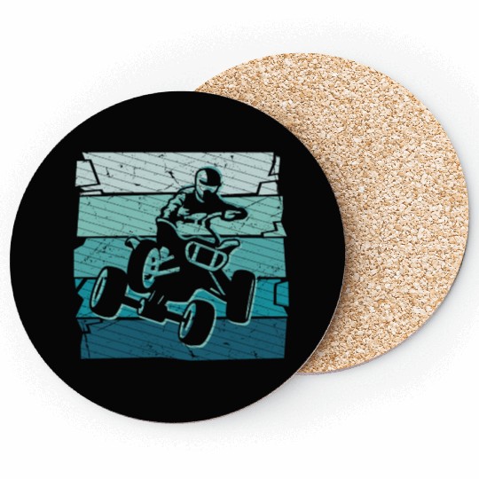 Quad Biker Graphic Offroad 4 wheeler ATV Coasters