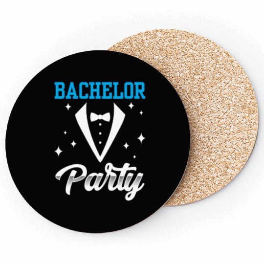 Bachelor Party Team Bride Groom Coasters