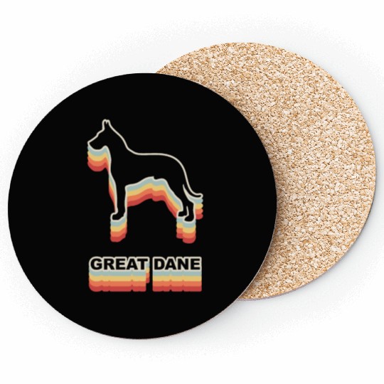 Vintage Great Dane Dog Coasters