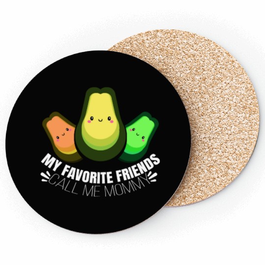 Humorous Avocado Of Mommies Quote Coasters