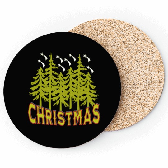 Happy Hallothanksmas Funny Christmas, Classic Coasters