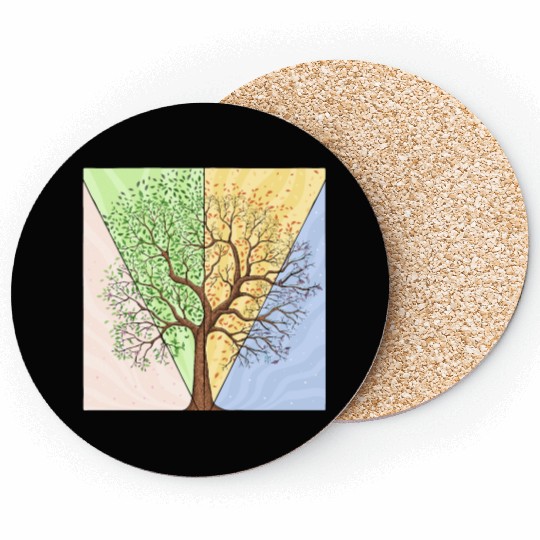 Four Seasons Trees Coasters