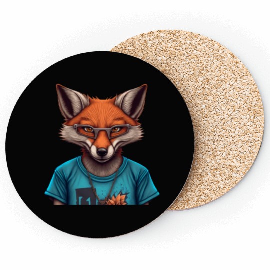 Smart Fox, sly fox, foxy Coasters