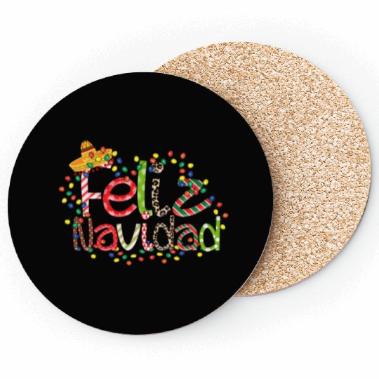 Feliz Navidad Song Christmas Merry Christmas Coasters